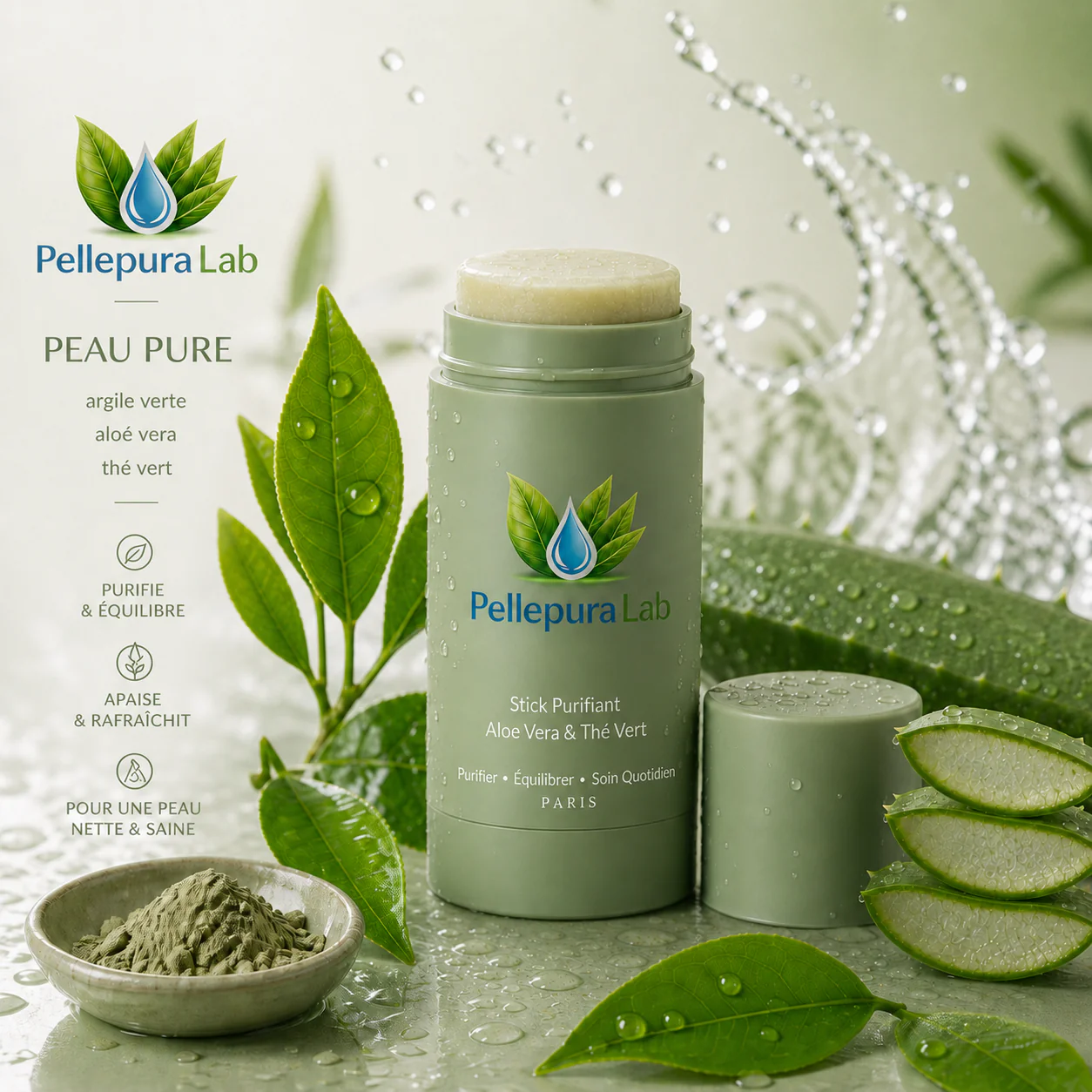 PellepuraLab - stick visage purifiant